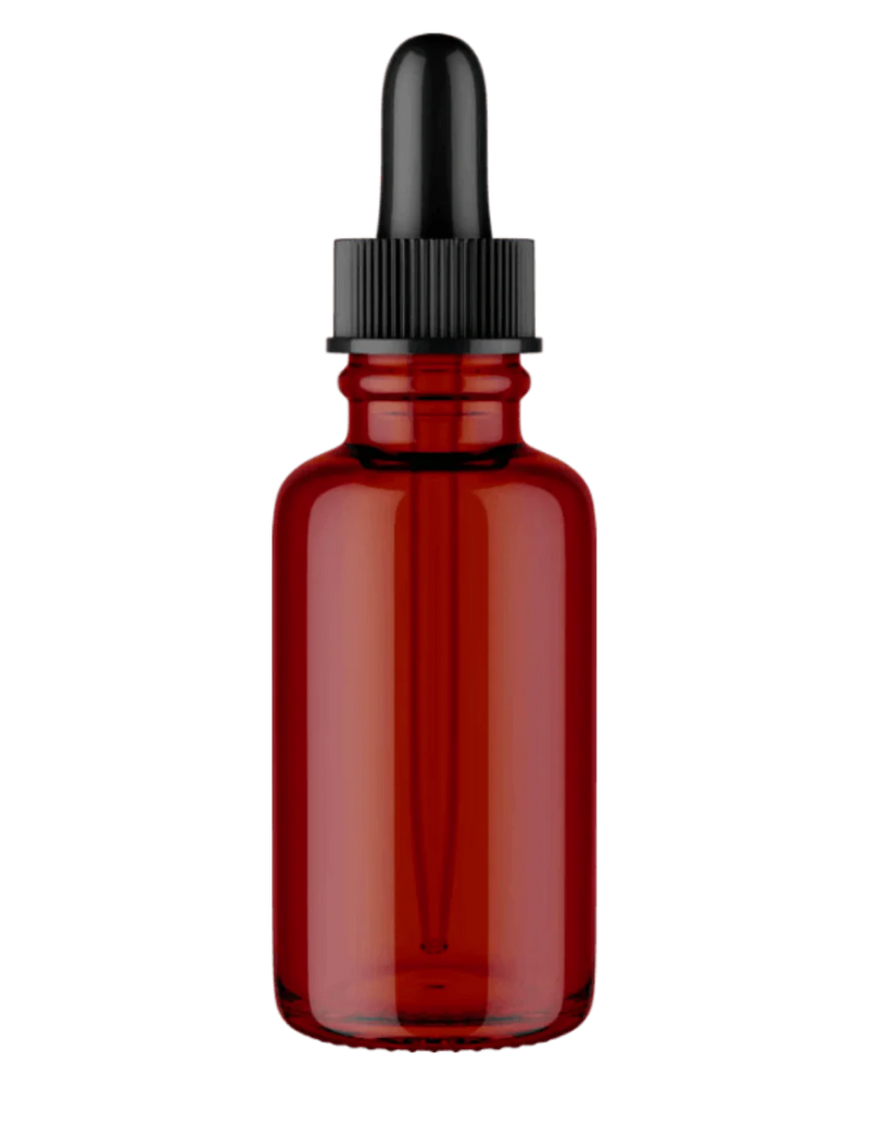 A blue glass bottle labeled IGF1 Plus Platinum 300,000 sits upright on a white background. The label has the brand name "NUTRONICS" at the top and mentions "All Natural Velvet Deer Antler" along with a dosage of "300,000 NG/300MCG." The bottle is accompanied by a black dropper cap with a clear pipette attached, positioned next to the bottle. The overall appearance suggests it is a dietary supplement with an emphasis on anti-aging properties.